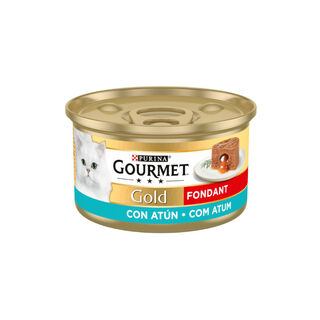 Gourmet Gold Fondant con Atún en paté lata para gatos